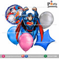 Superman Theme Birthday Party Balloons | Superman | Shaped  Foil Balloons Set