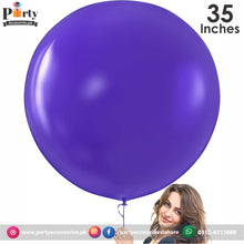 big size plain color purple balloon