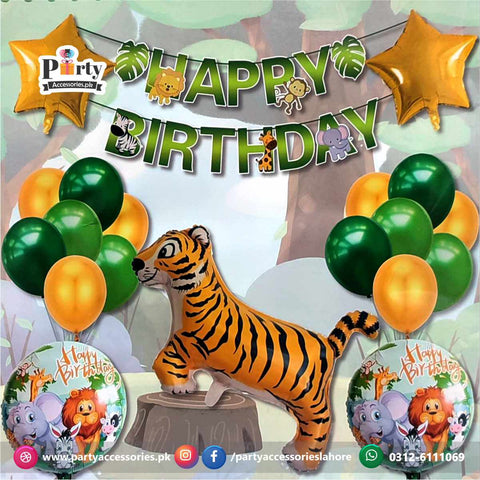 Jungle safari theme Birthday party Balloon set