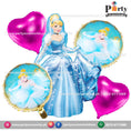 Cinderella  Theme Birthday Party Balloons | Cinderella  | Shaped  Foil Balloons Set