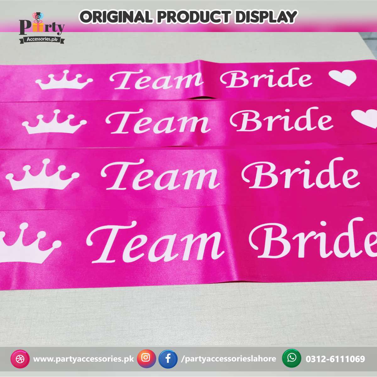 Team bride sash | bridal shower sashes for bridesmaids