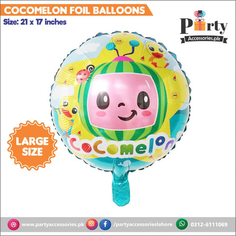 CocoMelon theme Printed Round Large foil balloon for Birthday