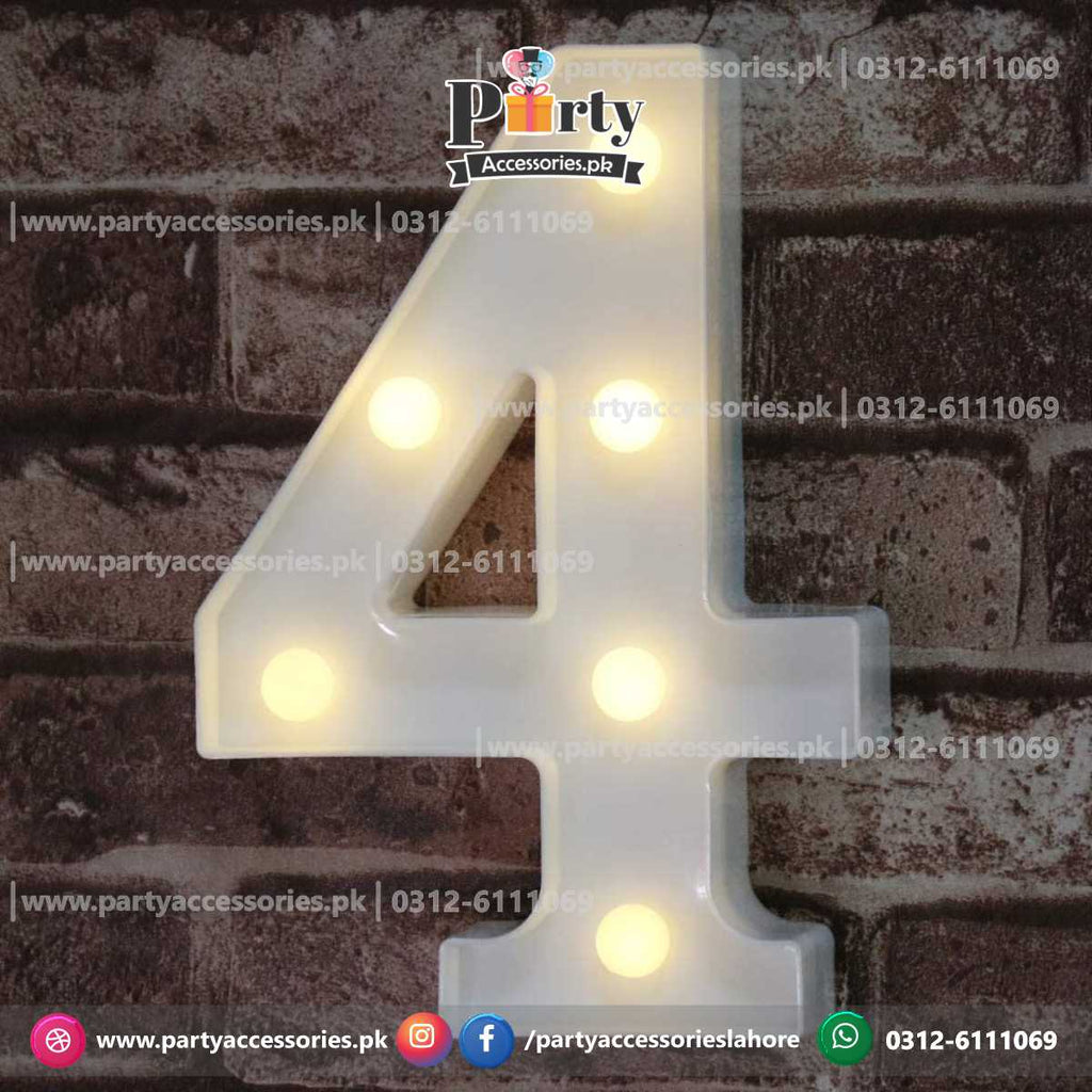 LED number letter 4