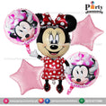 Minnie Mouse  Theme Birthday Party Balloons | Minnie Mouse  | Shaped  Foil Balloons Set