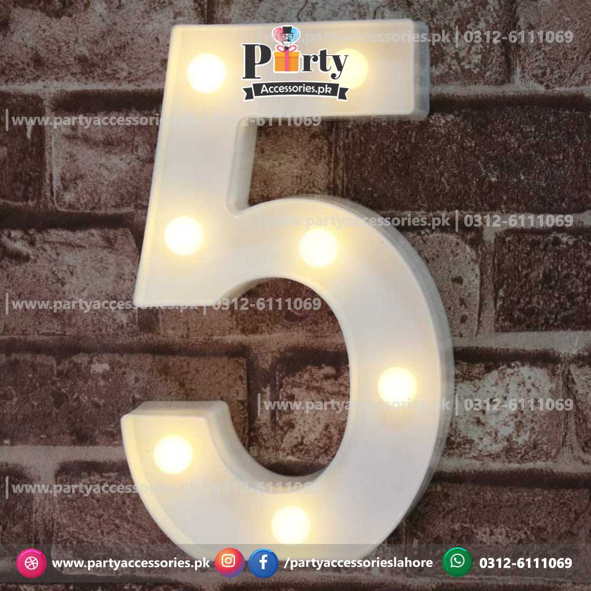 Led Numberd Letters 8-Inch LED Numbers & Letters: 0-9 & A-Z Available | Battery Included ...