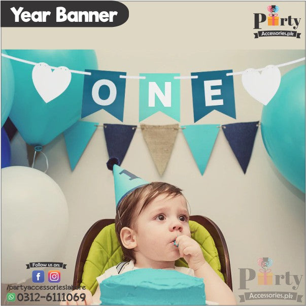 First birthday bunting banner ONE banner 