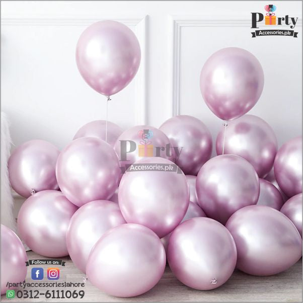 light purple chrome balloons 