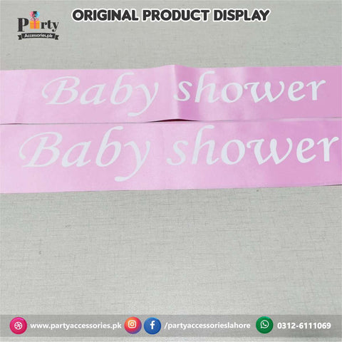 Baby Shower sash |  baby shower decoration ideas