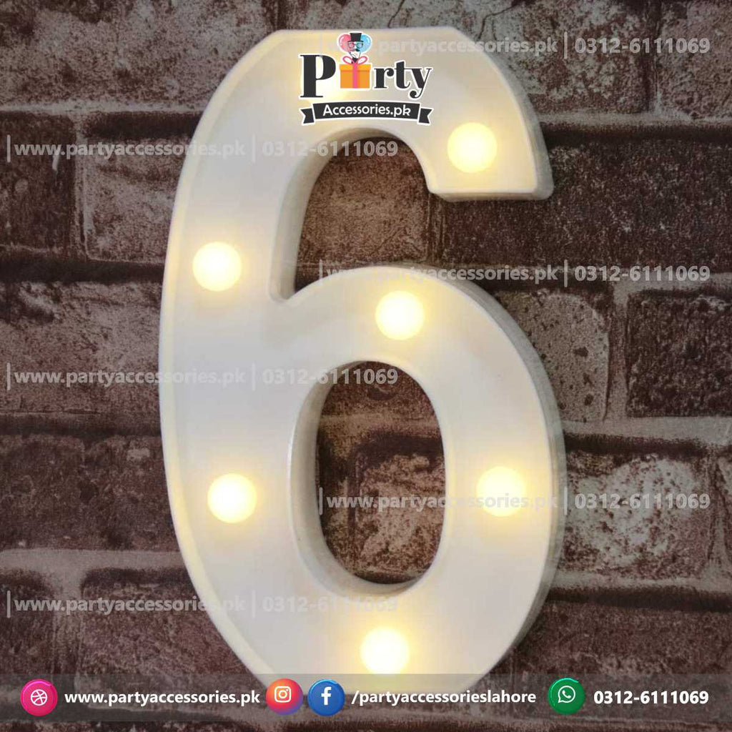 LED number letter 6