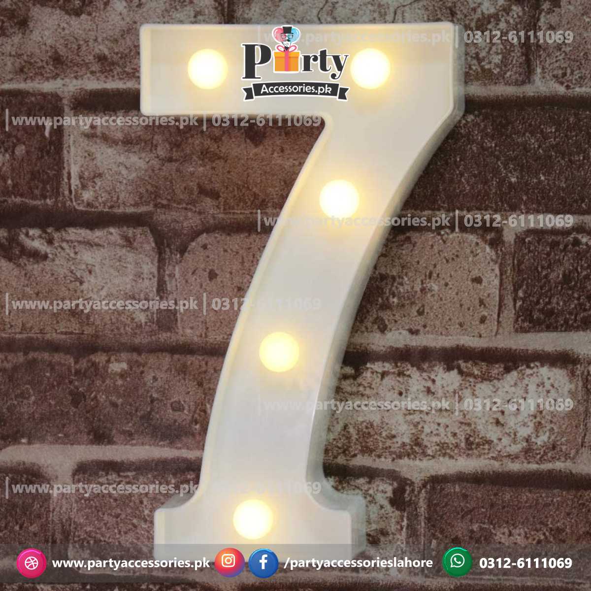 8-Inch LED Numbers & Letters: 0-9 & A-Z Available | Battery Included ...