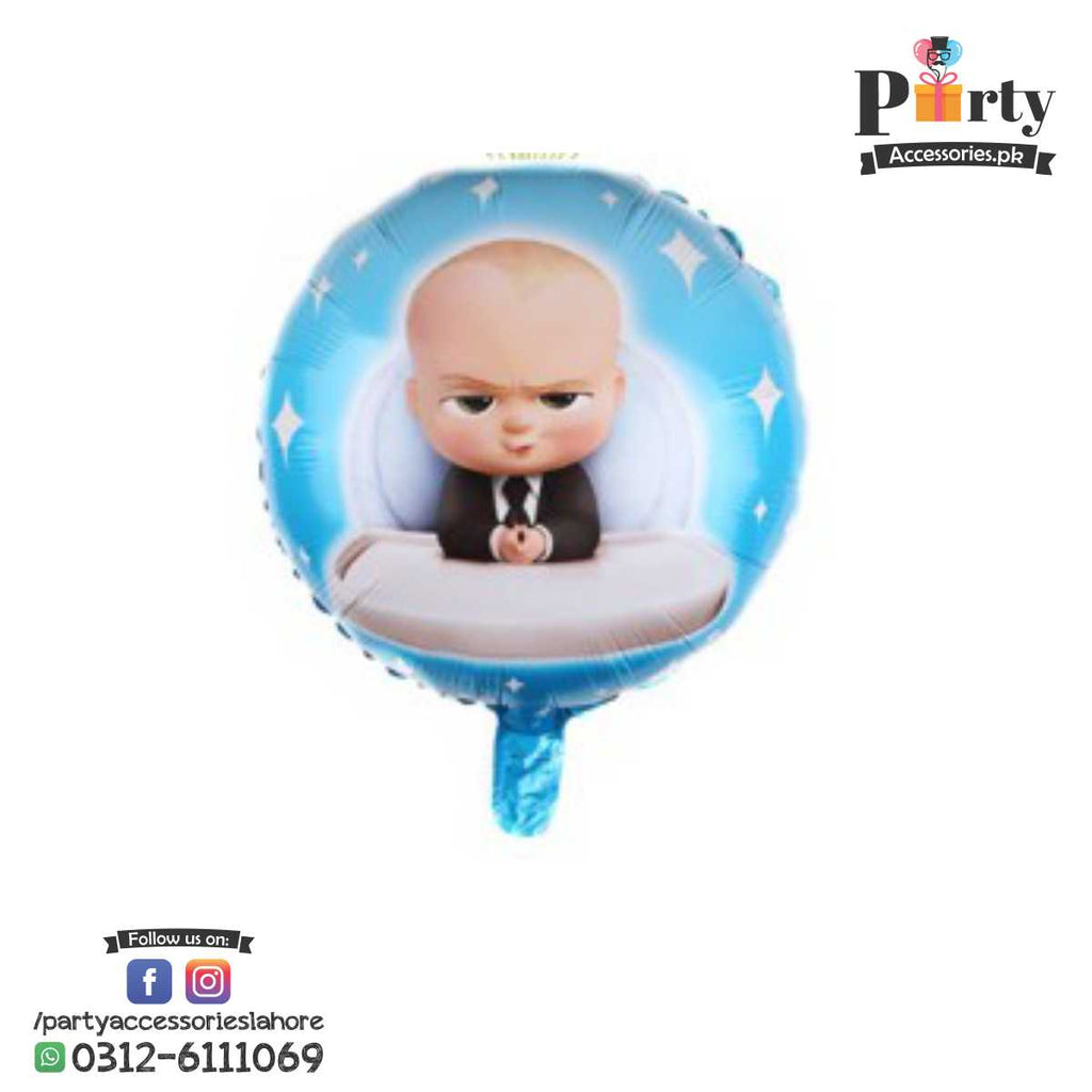 Boss Baby Round Shape Large Size foil balloon For birthday 