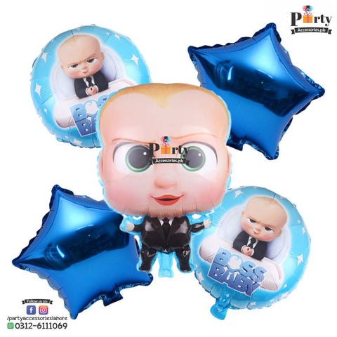 Boss Baby birthday theme foil balloons