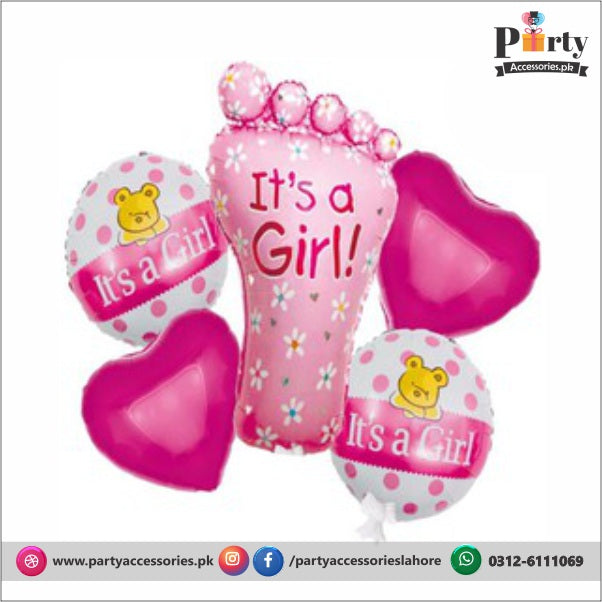 its a girl exclusive foil balloons set