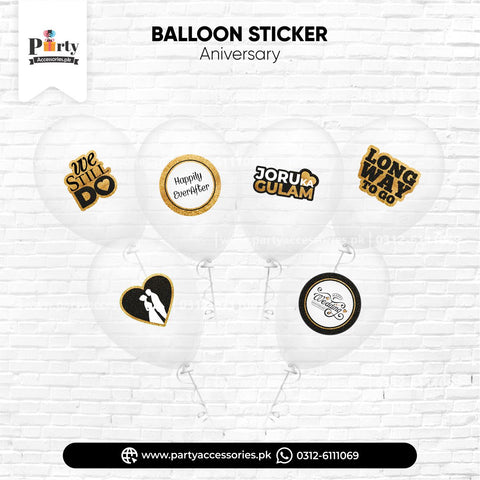 ANNIVERSARY THEME  BALLOONS STICKERS