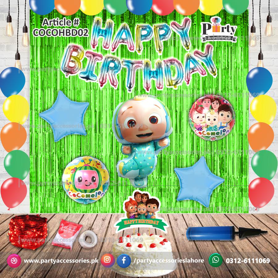 Coco Melon theme birthday decoration set | Party Accessories