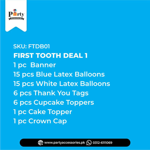 first tooth party set