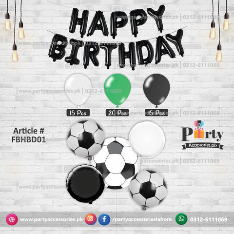 Football Theme Birthday Party Decoration | Foil Balloons Set | Budget Deal