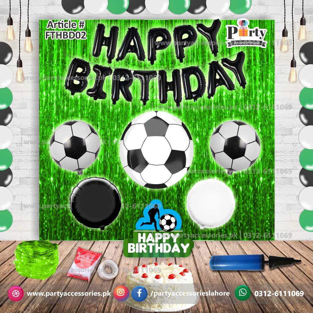 Football theme birthday Party decoration kit | Party Accessories | Foil Balloons