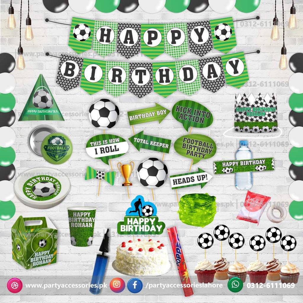 Football theme birthday Party decoration kit | Premium deal | Foil Balloons