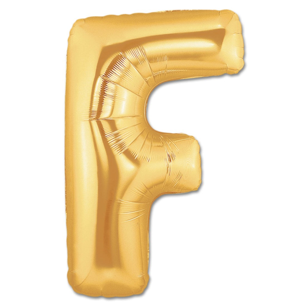 Letter Alphabet F Golden Foil Balloons