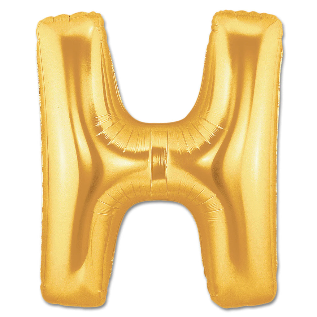 Letter Alphabet H Golden Foil Balloons