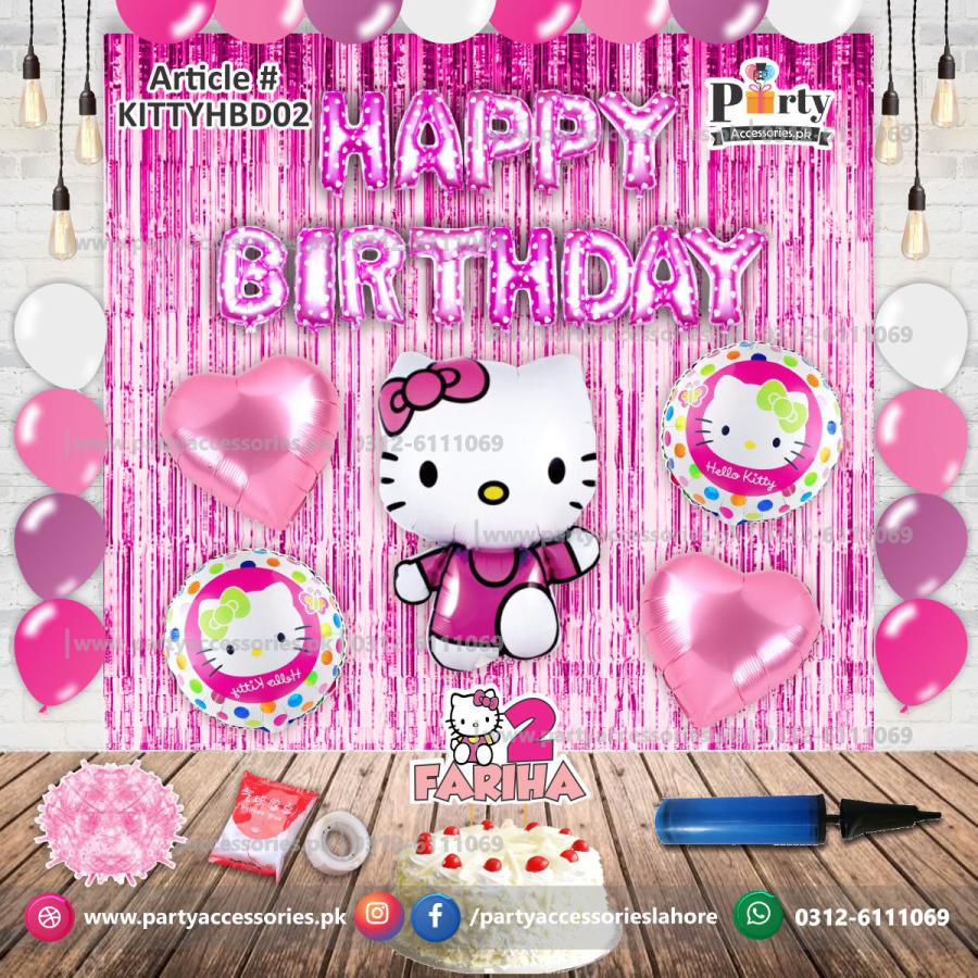 Hello Kitty theme birthday decoration set | Party Accessories