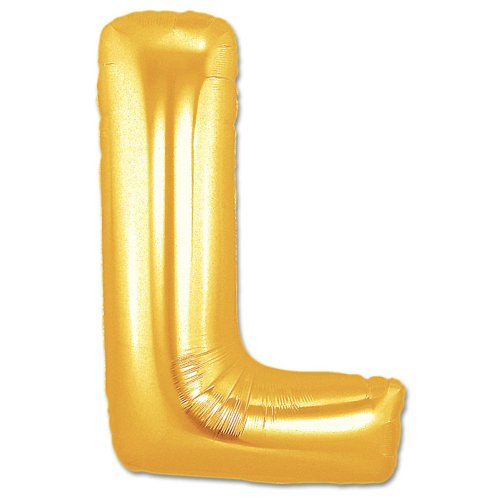 Letter Alphabet L Golden Foil Balloons