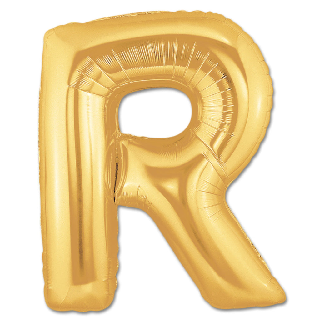 Letter Alphabet R Golden Foil Balloons