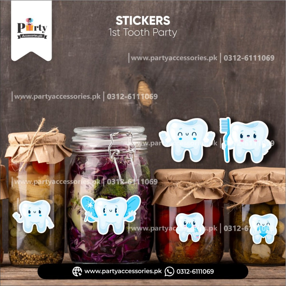 first tooth stickers cutout