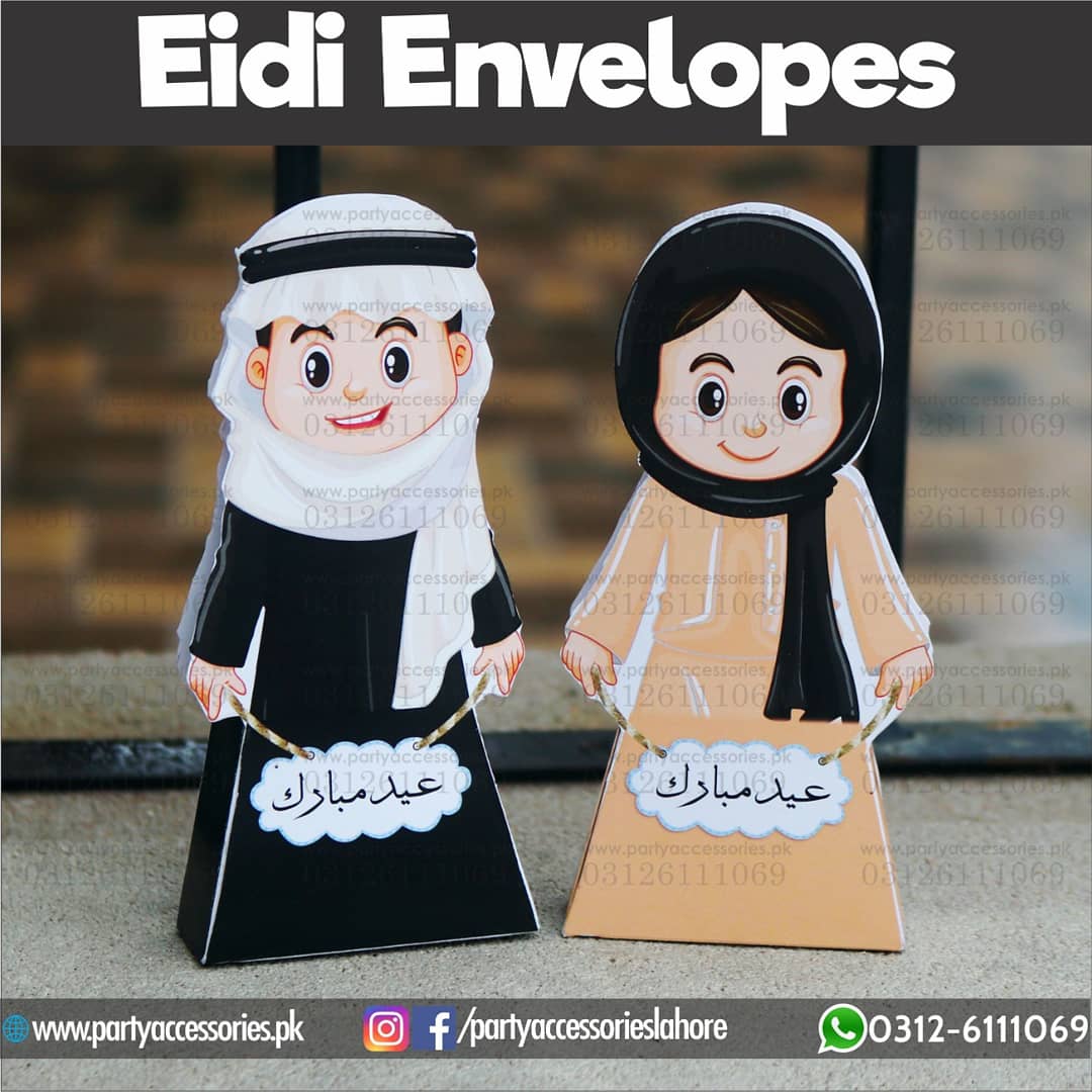 Eidi Envelops in exclusive boy and girl shape cutouts