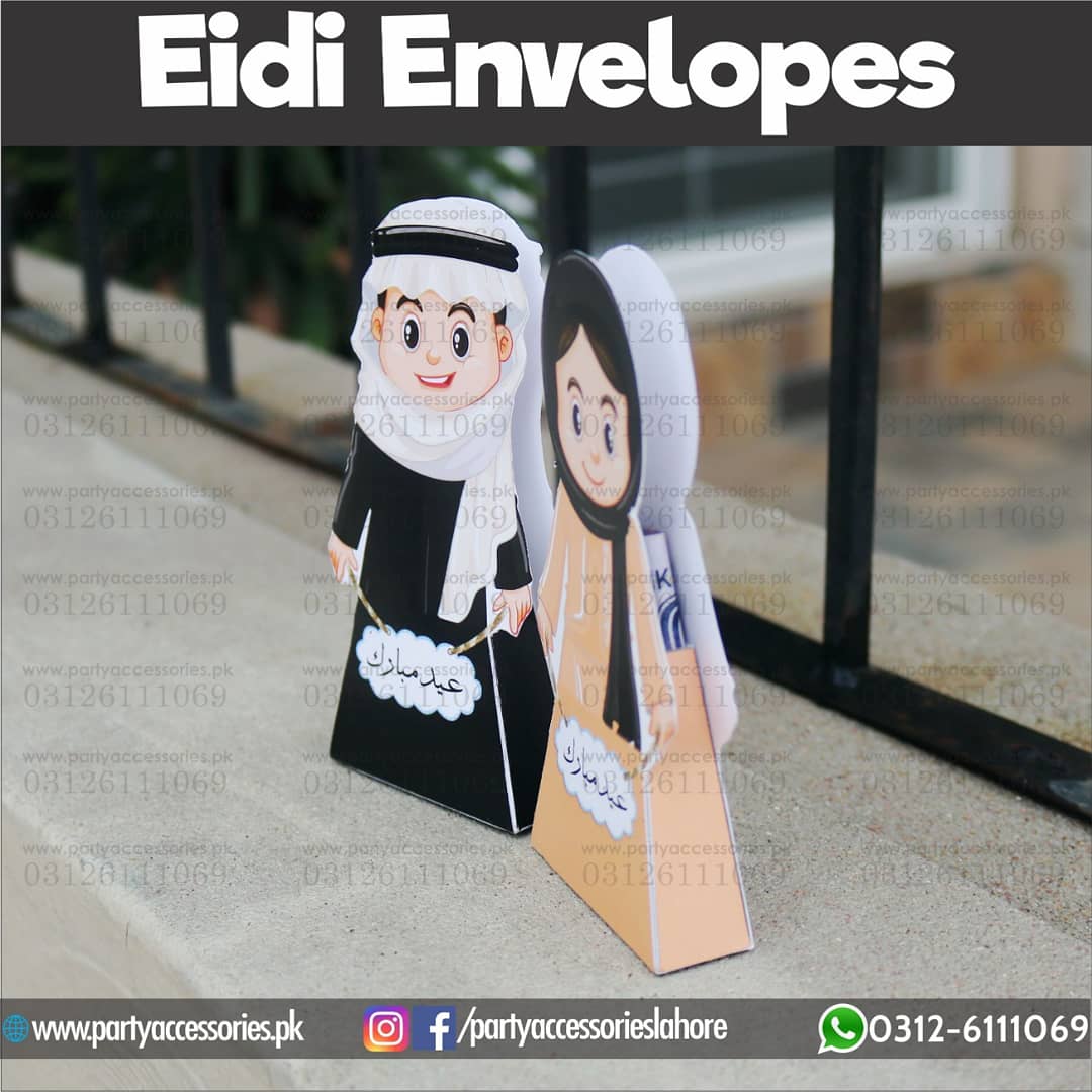 Eidi Envelops in exclusive boy and girl shape cutouts