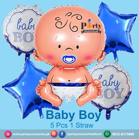 Its a baby Boy exclusive foil balloons set