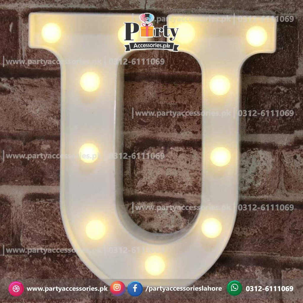 LED letters | LED Alphabets U