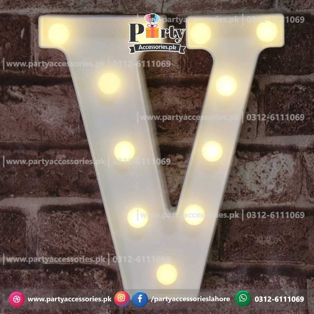 LED letters | LED Alphabets A to Z light up letters– PartySupplies.com.pk