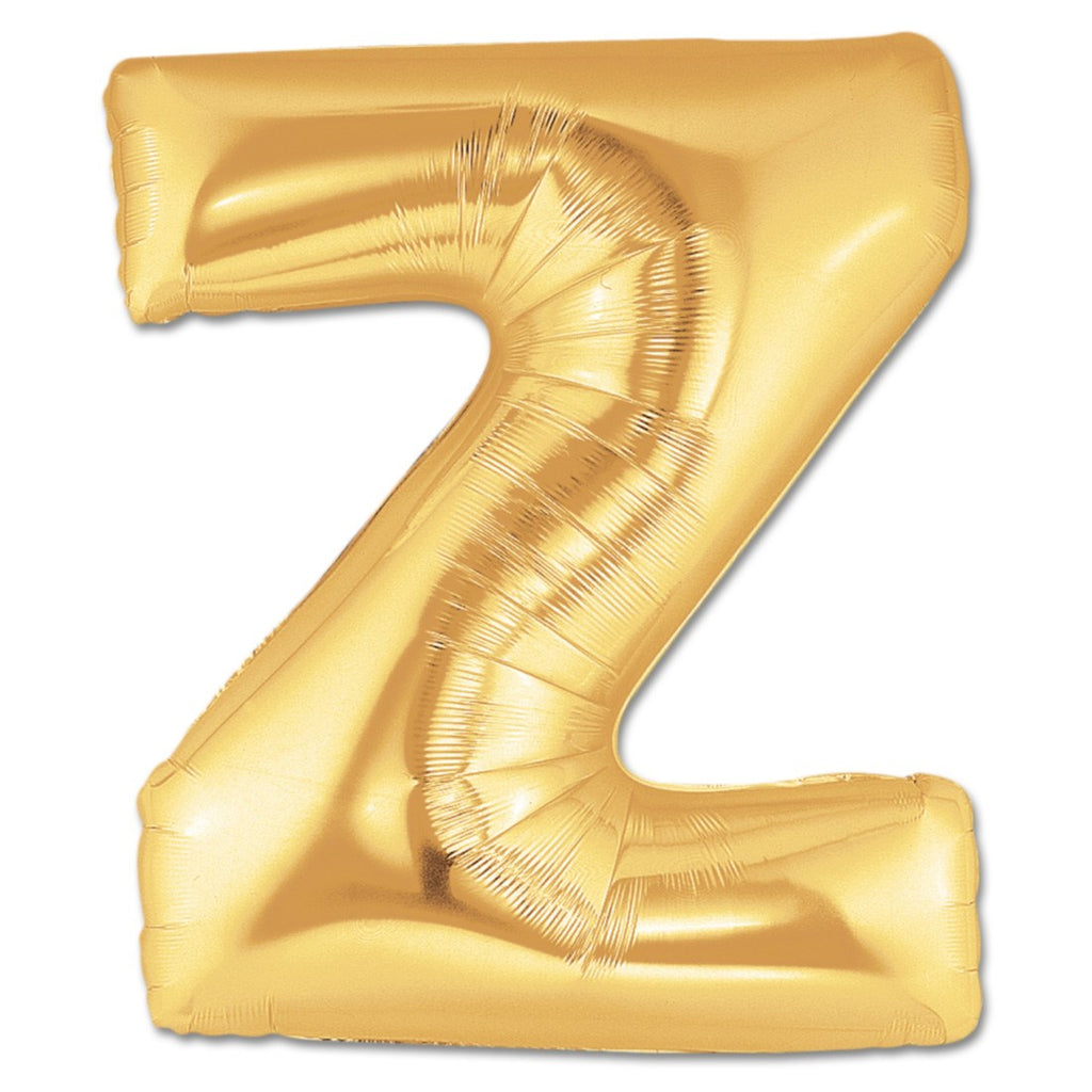 Letter Alphabet Z Golden Foil Balloons