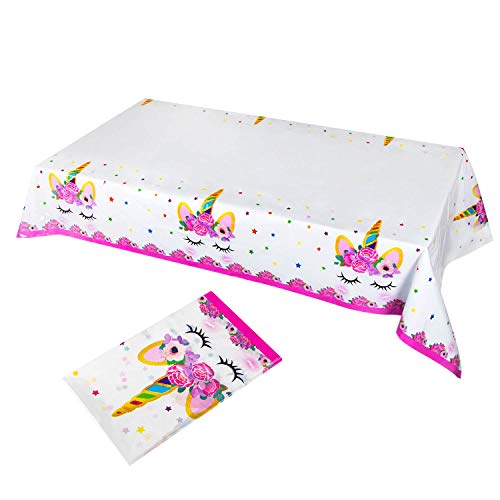 unicorn theme birthday table top sheet cover