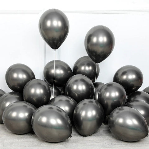 black chrome balloons 