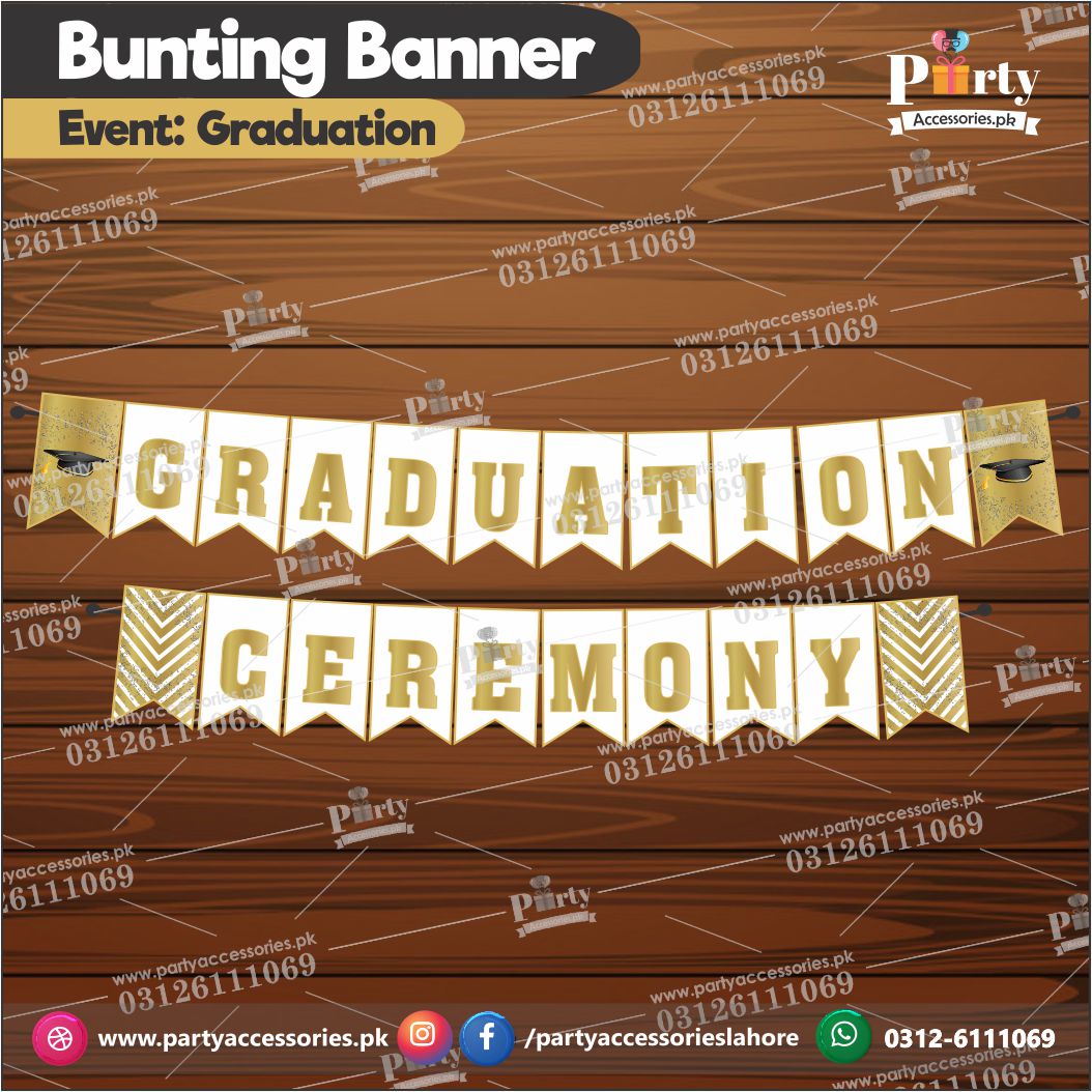 Bunting Banner for GRADUATION party decoration