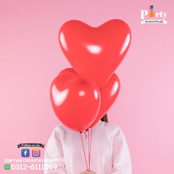 heart shape rubber latex balloons 