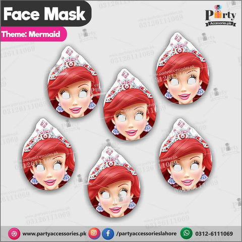 Mermaid theme Birthday face masks