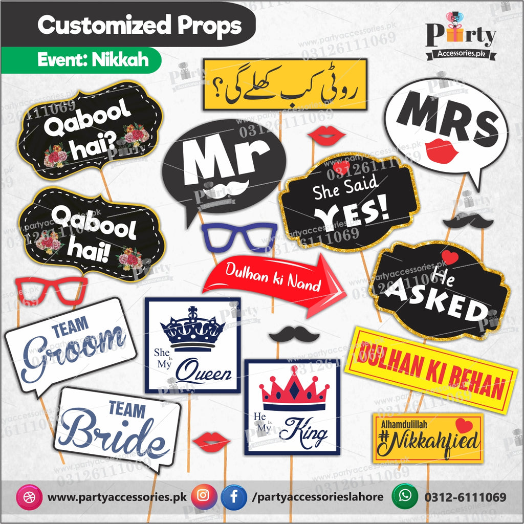 Photo Props Set For NIKKAH Function | Celebration