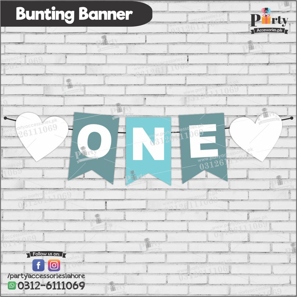 First birthday bunting banner ONE banner for wall decoration