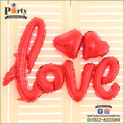 LOVE Foil Balloon For Valentine and Couple Shoot