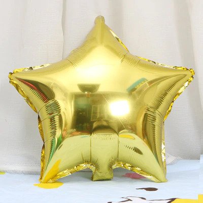 golden Star shape Foil balloons 18 inches