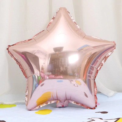 Rose gold Star shape Foil balloons 18 inches