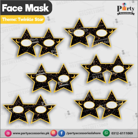 Twinkle Twinkle little star theme for Boys face masks for Birthday parties.